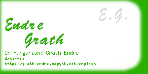 endre grath business card